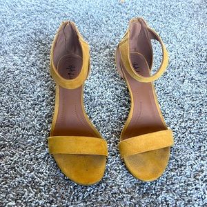 Mustard Open Toed Heel